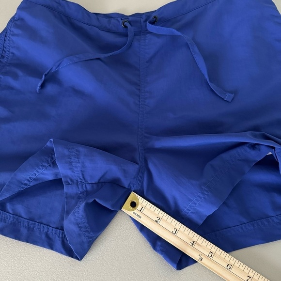 Land's End Women's Nylon Draw String Elastic Waistband Hiking Shorts Blue Small - Picture 8 of 8